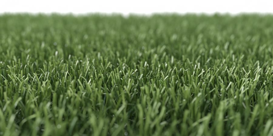 Detalle de fibras de césped artificial de alta calidad, material hipoalergénico y seguro