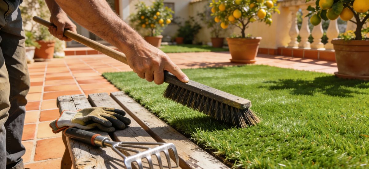 Guía Completa de Mantenimiento del Cesped Artificial [2026]